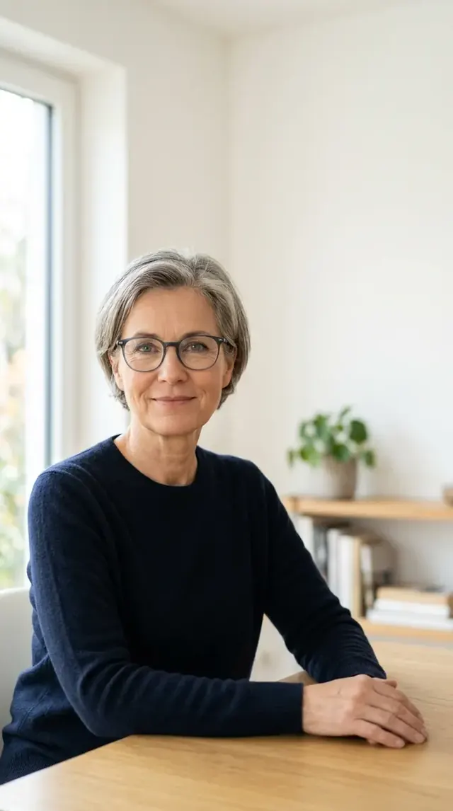 Brillenträgerin prüft die Kostenübersicht zur Erstattung